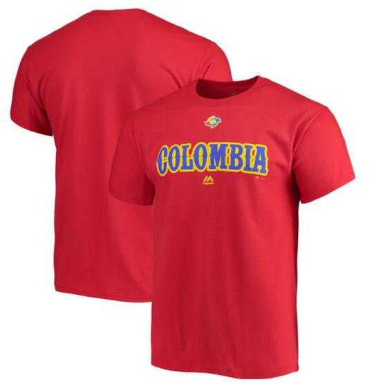 Colombia Baseball Majestic 2017 World Baseball Classic Wordmark T-Shirt Red,We sell and wholesale Colombia Baseball Majestic 2017 World Baseball Classic Wordmark T-Shirt Red on line form chian!